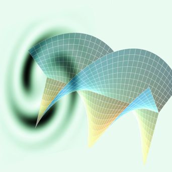 Light emanating from the vicinity of a rotating black hole would bear the imprint of its twisting origins. Above, an artistic representation of twisted light. Image: Courtesy Miles Padgett, University of Glasgow, Courtesy: Scientific American 
